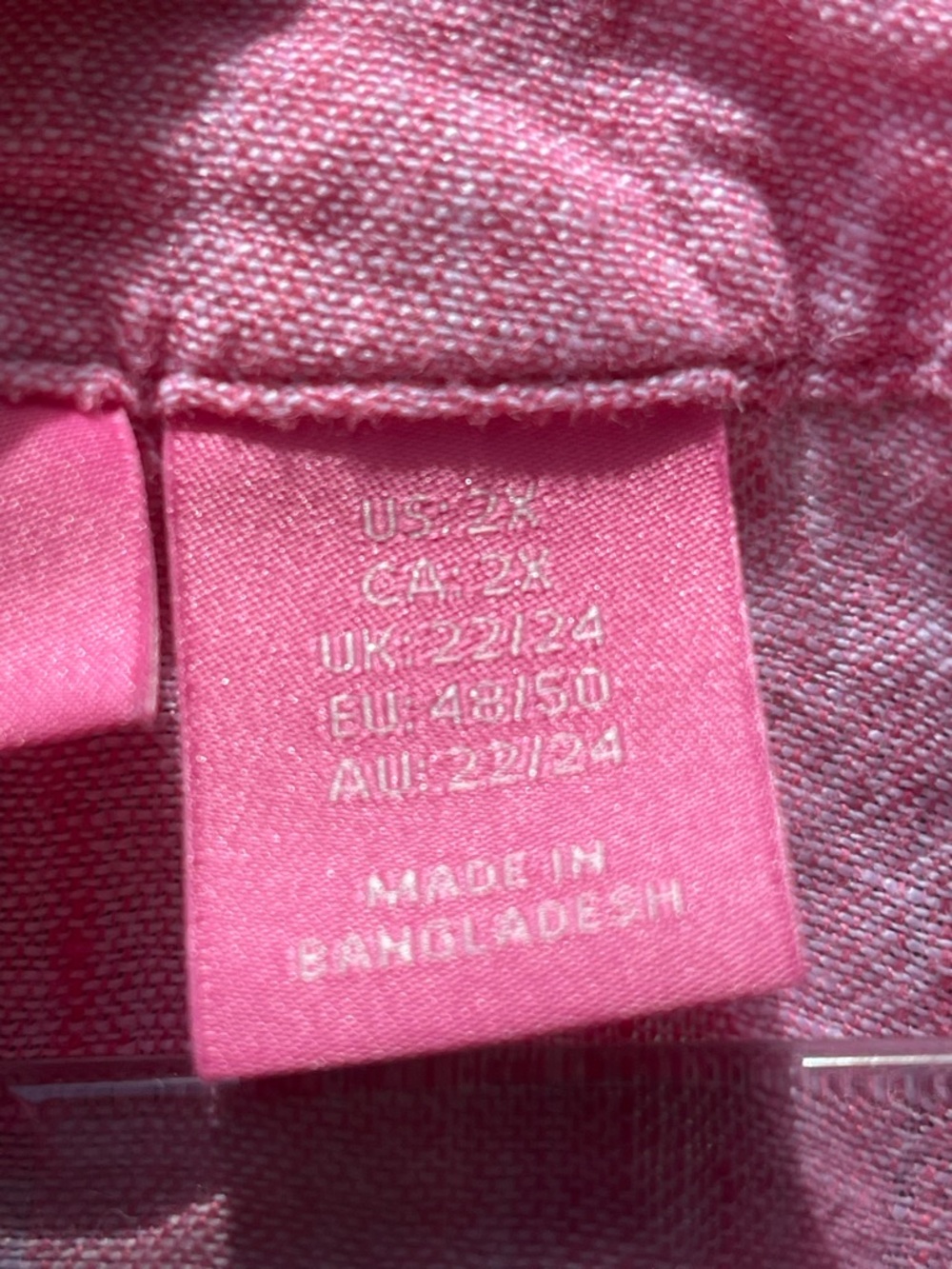 Isaac Mizrahi Linen Soft Pink V-Neck Linen Tunic Size 2X - Picture 4 of 8